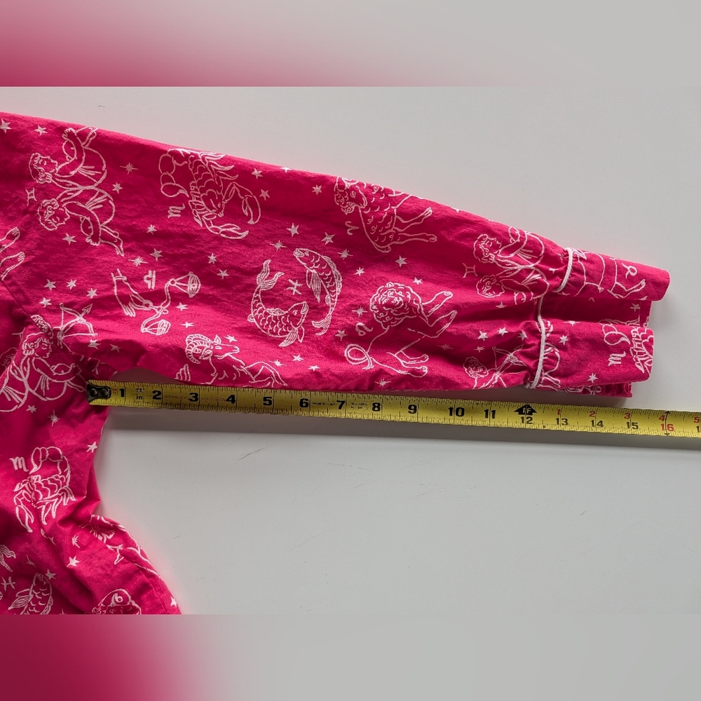 Printfresh Pajamas Daily Horoscope Pink Large HTF Rare 🔥 Top ONLY - Picture 9 of 10